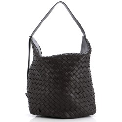 Hop Bag Intrecciato Leather Large
