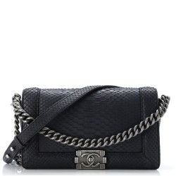 Boy Flap Bag Python Old Medium