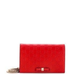 Signature Wallet on Chain Guccissima Leather