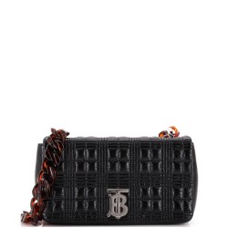 Lola Shoulder Bag Quilted Patent with Resin Small