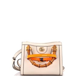 Diana NM Bamboo Handle Tote Leather Mini