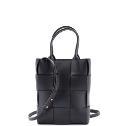 Cassette Convertible Tote Maxi Intrecciato Leather Mini