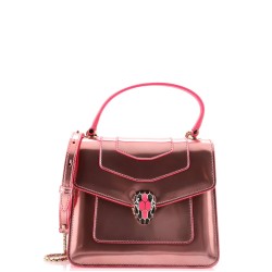Serpenti Top Handle Bag Patent Small