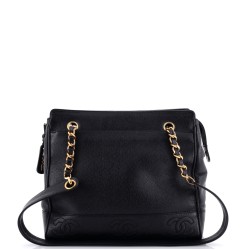 Vintage Stitched CC Shoulder Bag Caviar Small