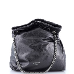 Crush Chain Tote Leather Medium