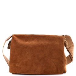 Flamenco Knot Satchel Suede