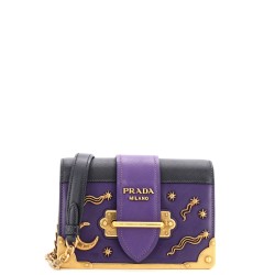 Cahier Crossbody Bag Embellished Leather Small