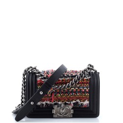 Boy Flap Bag Braided Tweed Small