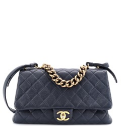Trapezio Flap Bag Quilted Sheepskin Large
