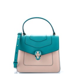 Serpenti Forever Top Handle Bag Leather Small