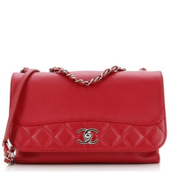 Tramezzo Flap Bag Calfskin Medium