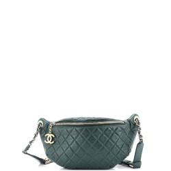 Banane Waist Bag Quilted Leather