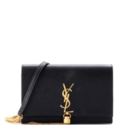 Classic Monogram Tassel Chain Wallet Leather
