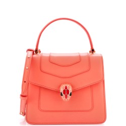 Serpenti Forever Top Handle Bag Leather Small