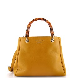 Bamboo Shopper Tote Leather Small