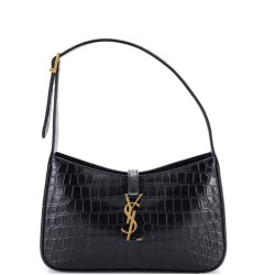Le 5 a 7 Hobo Crocodile Embossed Leather Small