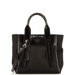 Ouverture Tote Tessuto with Leather Small