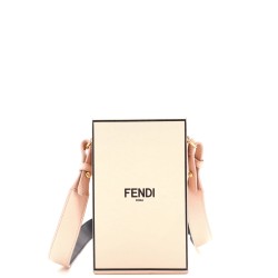 Logo Vertical Box Crossbody Bag Leather