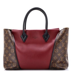 W Tote Monogram Canvas and Leather PM