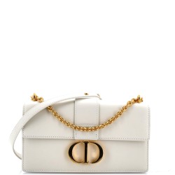30 Montaigne Chain Flap Bag Leather East West