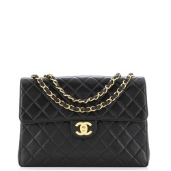 Vintage Classic Single Flap Bag Quilted Lambskin Jumbo