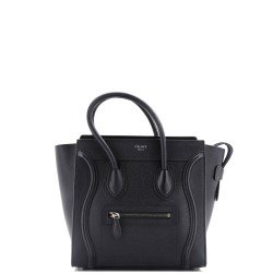 Luggage Bag Grainy Leather Micro