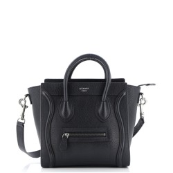 Luggage Bag Grainy Leather Nano