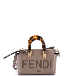 Logo By The Way Top Handle Bag Embossed Leather Mini