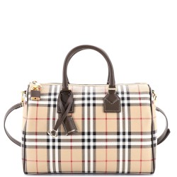 Bowling Bag Vintage Check Coated Canvas Medium