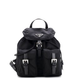 Double Front Pocket Backpack Tessuto Small