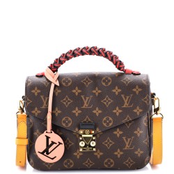 Braided Handle Pochette Metis Monogram Canvas with Leather