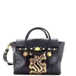 Signature Bag Leather with Python Large