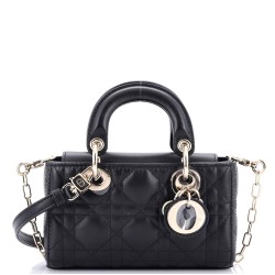 Lady D-Joy Bag Cannage Quilt Lambskin Micro