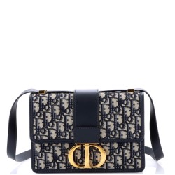 30 Montaigne Flap Bag Oblique Canvas
