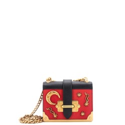 Cahier Crossbody Bag Embellished Leather Micro