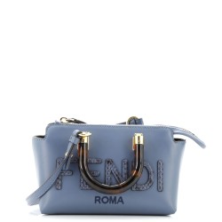 Logo By The Way Top Handle Bag Leather with Snakeskin Mini