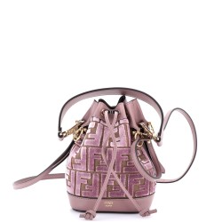 Mon Tresor Bucket Bag Zucca Suede Mini