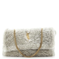 Classic Monogram Reversible Shoulder Bag Shearling and Suede Medium