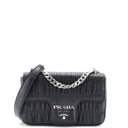 Chain Flap Shoulder Bag Nappa Gaufre Small