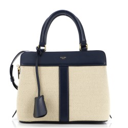 Cabas de France Tote Canvas with Leather Small