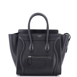 Luggage Bag Grainy Leather Micro