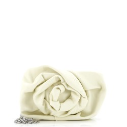 Rose Chain Clutch Leather