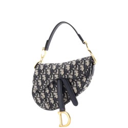 Saddle Handbag Oblique Canvas Mini