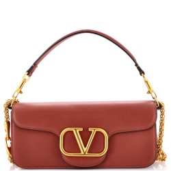 VLogo Loco Flap Shoulder Bag Leather Medium