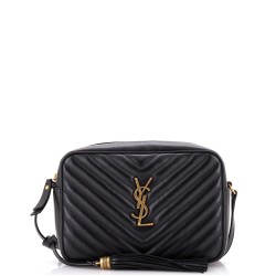 Lou Camera Bag Matelasse Chevron Leather Small