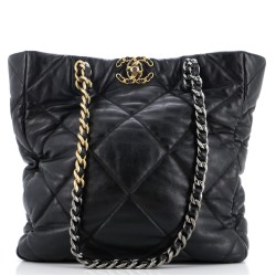 19 Shopping Bag Quilted Leather Medium