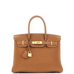 Birkin Handbag Gold Togo with Gold Hardware 30