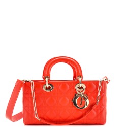 Lady D-Joy Bag Cannage Quilt Lambskin Medium