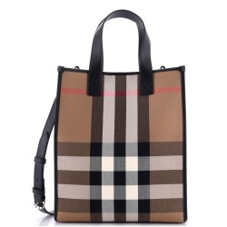 Book Tote Check E-Canvas Medium