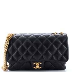 All Slide Long Flap Bag Quilted Lambskin Medium